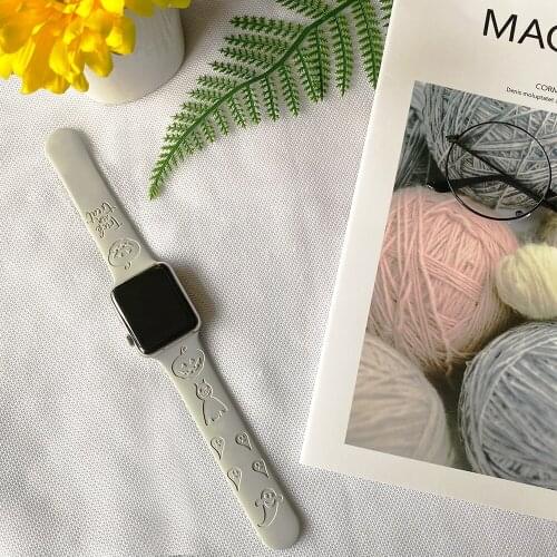 Customize Name band for Apple Watch 38mm 40mm 42mm 44mm Personalized Creativity bracelet strap for iWatch series 6 SE 5 4 3 2 1