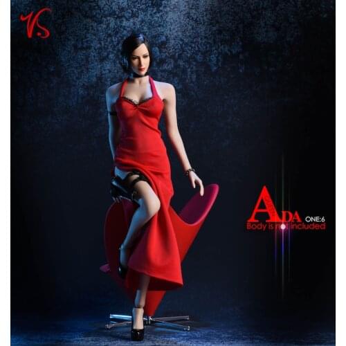 1/6 Scale Sexy Ada Wong Dress Split Skirt Clothing Accessories for 12" Action Female Figure VStoys 18XG14A