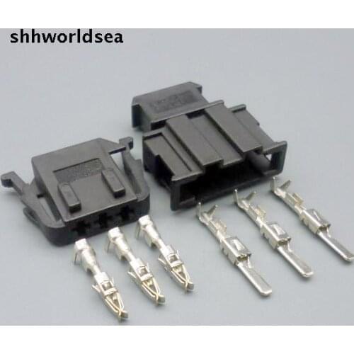 Shhworldsea 5/30/100set 3 Pin 3.5mm 191972713 191 972 703 Auto oxygen sensor plug connector,Car electrical plug for VW,Audi etc
