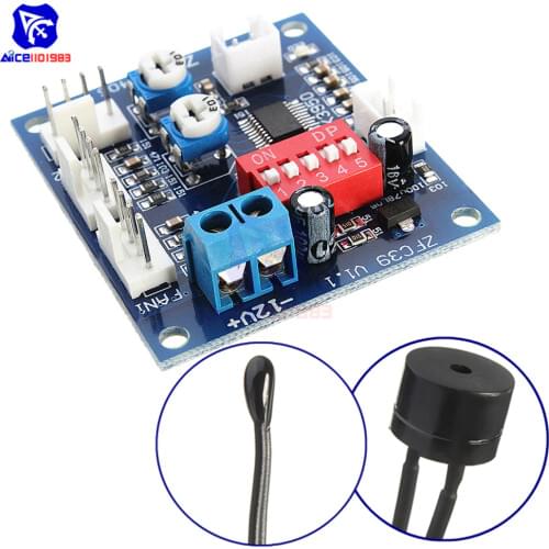 NTC 3950 Thermistor PWM Temperature Probe Speed Controller Board Control Module Buzzer DC 12V CPU Fan High-Temp Alarm Heat Sink