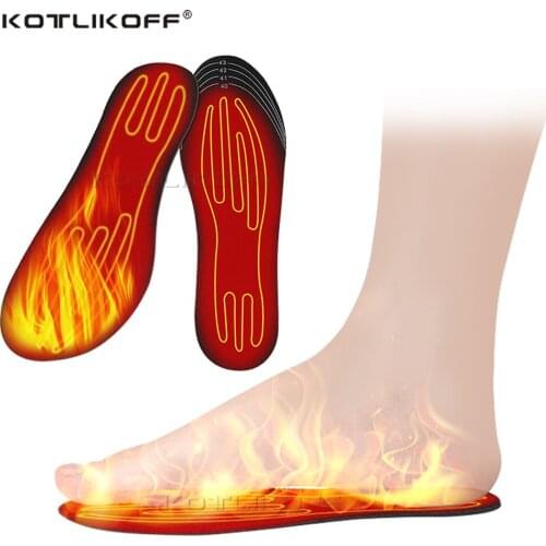 USB Heated Shoe Insoles For Feet Electric Feet Warm Sock Pad Mat Electrically Heating Insoles Warm Thermal Washable Unisex