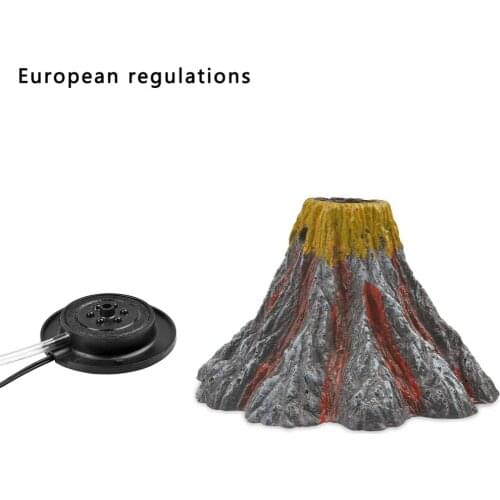 Waterproof LED Fish Tank Light LED Bubble Volcano Colorful Light Volcano Aquarium Ornament Air Bubble Decorations
