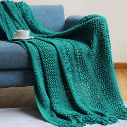 Nordic Knitted Blanket for Bed Soft Throw Blanket on the Sofa Warm Office Nap Thread Blankets Bedding Sofa Cover Plaid Tapestry