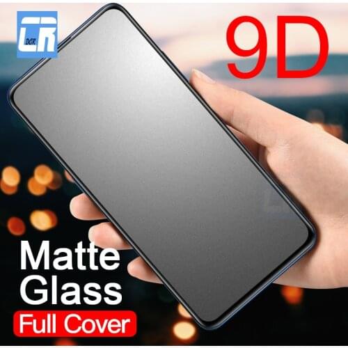 9D Matte Frosted Protective Film Tempered Glass for OPPO Reno 2 2F A9 A5 2020 A72 A52 Screen Protector for Realme 3 5 X2 Q2 Pro