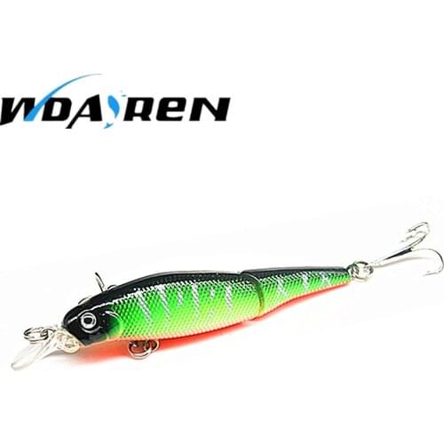 1pcs 9.2cm 7.5g Fishing Lures Wobblers Minnow Artificial Baits Treble Hooks Crankbait Fishing Tackle 2 Sections Lures FA-272