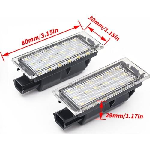 2017 Hot LED License Plate Light Lamp for RENAULT Modus / Grand Modus / Scenic II 5D / Scenic III 5D / ZOE