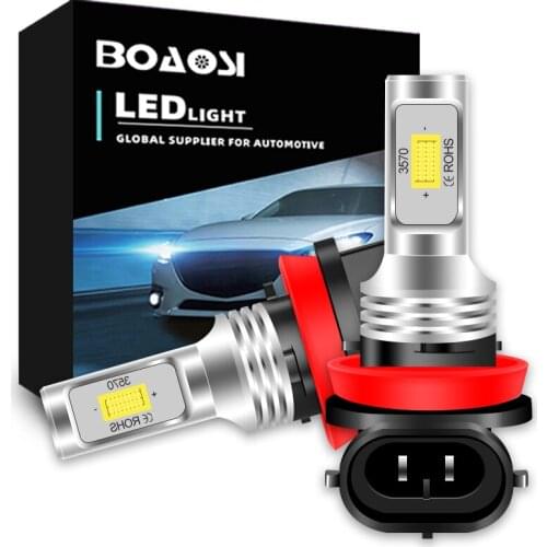 2x H17 H11 H8 9006 HB4 High Quality CSP LED Auto Fog Lamp Car Anti Fog Light Bulb Fog lamps 6500K White