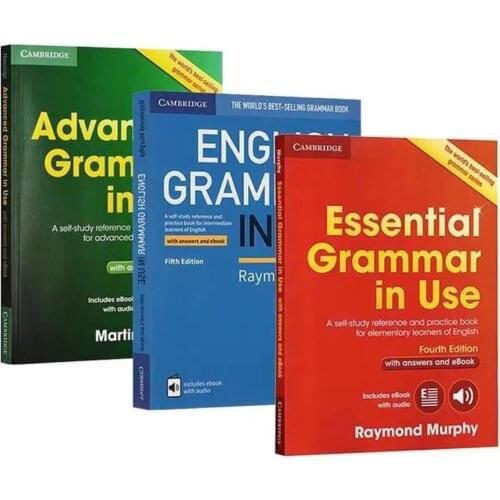 3 Books Cambridge Essential Advanced English Grammar in Use Collection Books 5.0