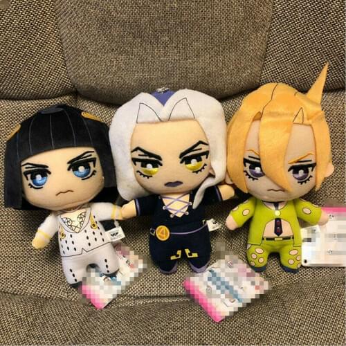 3pcs JoJos Bizarre Adventure Golden Wind Plush Buccellati Abbacchio Fugo plush