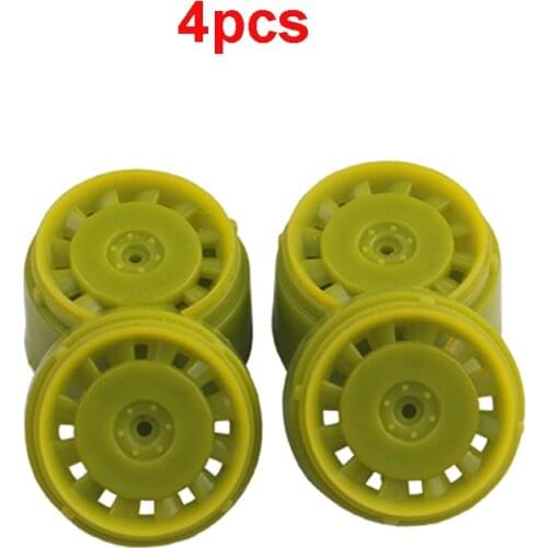 4pcs Dash Mini 4WD Model Car Emperor/ Shooting Proud Star Wheel Hubs Mid-Caliber Rims Animation Restoration Spare Parts for DIY