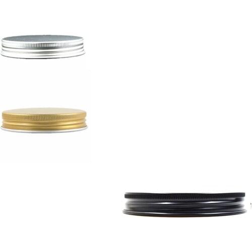 68-400 Silver/gold/black Metal Non Dispensing aluminum screw Cap with pe liner for jar 10pc