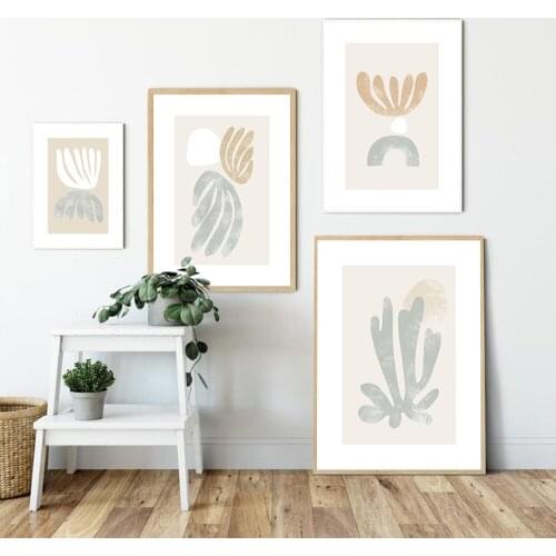 Abstract Painting Henri Matisse Canvas Posters Minimalist Wall Art Print Gallery Poster Beige Wall Pictures Living Room Decor