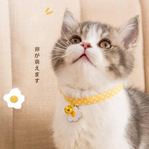 Pet Accessories Cute Cat Collar Cat Cat Neck Jewelry Bell Dog Bib Decoration Kitten Collar Necklace Collar Supplies