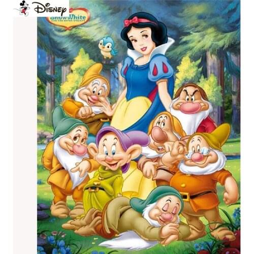 Disney 5D DIY Diamond Embroidery Full Display "Cartoon Snow White" Diamond Painting Square/Round Rhinestones Decor Art A30281