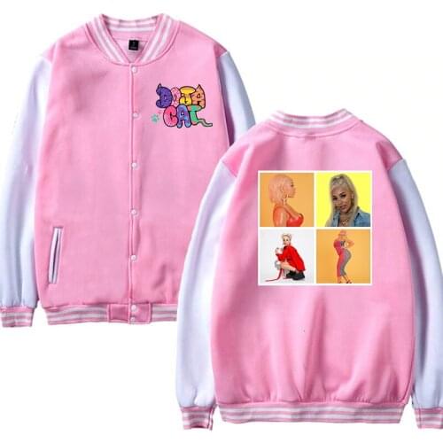 Rapper DOJA CAT Printing Baseball Jerseys couple Jacket New Autumn Winter Fashion boys girls Sweatshirts Popular Tops Jacket