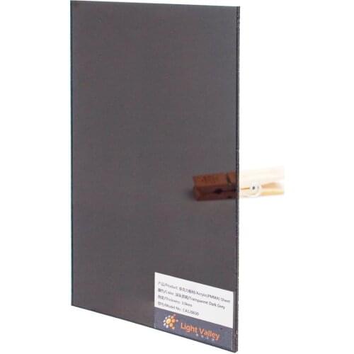 Acrylic/PMMA Cast Transparent/Tinted Color Sheets 3.0mm for Jewelries, Crafts, Art Works, Decoration - Dark Grey (532)