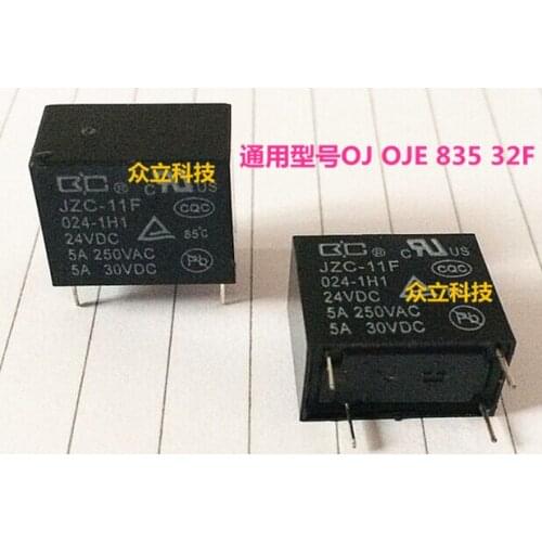 HOTNEW JZC-11F-024-1H1 JZC-11F 024-1H1 24VDC DC24V 24V DIP4
