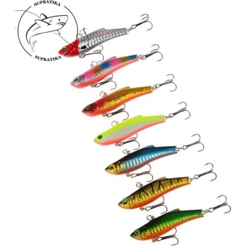 Artificial VIB Wobblers 7cm/18.4g Freshwater Fishing Lure Hard Bait Lifelike 3D Eyes Anti-Corrosion Bionic Plastic Fishing Bait