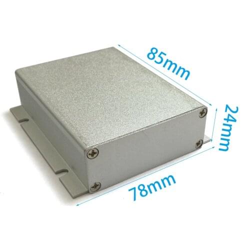Instrument battery MP3 shell Aluminum panel mount Enclosure with panel ear DIY 78*24*85mm