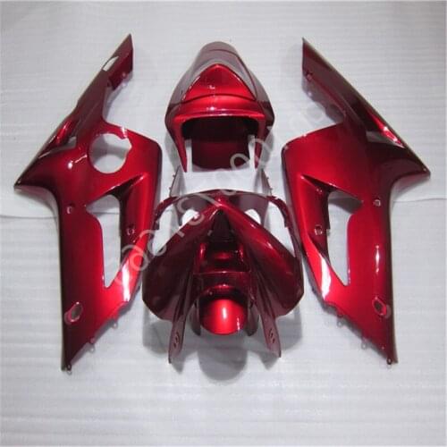Red ABS Injection Fairing Fit for Ninja ZX6R 636 03-04 ZX-6R 2003-2004 6R 03 04 ZX 6R 2003 2004 Fairing