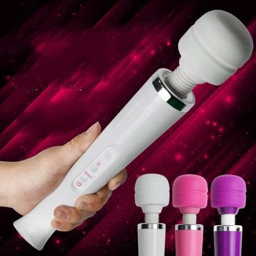 G Spot Massager Big AV Stick Clitoris Stimulator Rechargeable Adult Sex Toys for Women Magic Wand Vibrators USB Charge Female