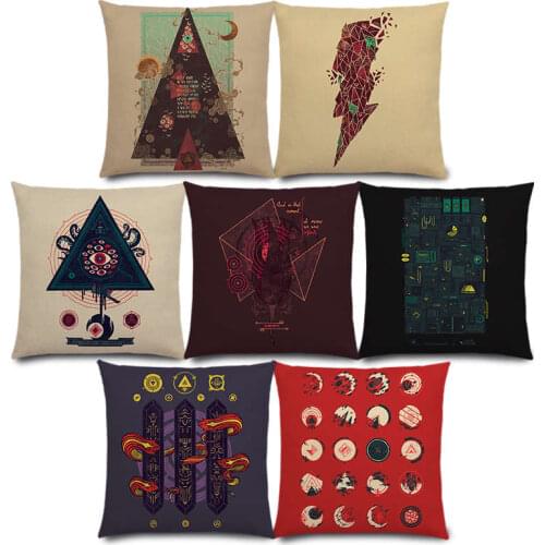 New Ancient Technology Mysterious Pattern Sacrifice Witchcraft Magic Uncharted Territory Cushion Cover Sofa Pillow Case