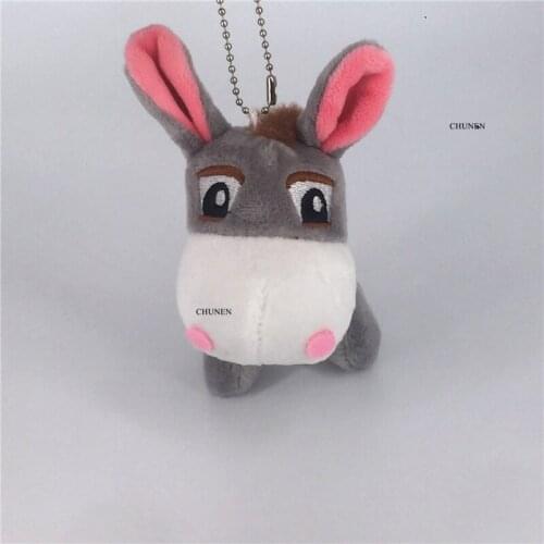 10CM approx. Key chain donkey Plush Toy , Childrens Gift Stuffed Animal Doll Plush Toy