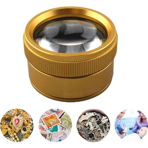 Handheld 36mm zinc alloy Magnifier 30X Magnifying Glass Eye Loop Optical Lens Magnifiers Jewelry Watch Repair Tools Portable