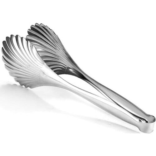 Stainless Steel Shell Service Tongs Versatile Food Tongs Bread Tongs Anti Heat Bread Clip Pastry Clamp Kitchen Cooking Tool