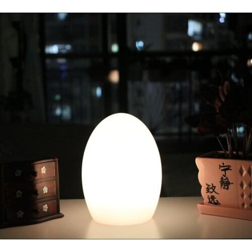 Skybesstech Brand D10*H15cm Modern remote control cordless LED illuminated Table Lamps Waterproof PE Material free shipping 2pcs