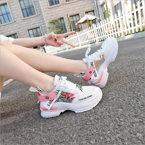 Women Sneakers 2020 New Fashion Casual Shoes Woman Comfortable Breathable Flats Female Platform Sneakers