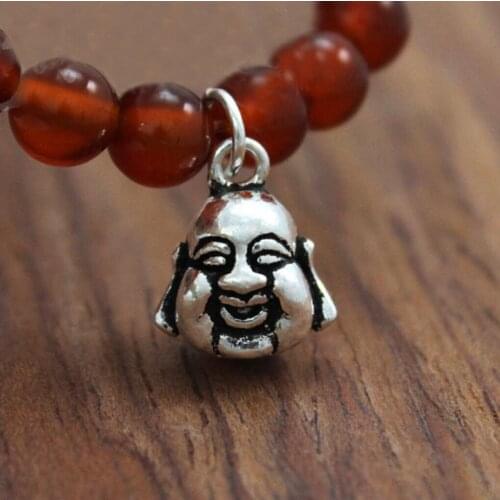 925 Sterling Silver Maitreya Buddha Buddhism For Charm Bracelet A2488