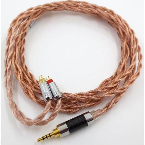 ZSFS 7N OCC Single crystal copper 2.5/3.5/4.4mm Balanced 0.78mm 2pin Cable For Westone W4r UM3X UM3RC ue11 ue18 tfz Earphone