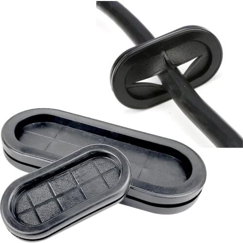 1/2/5pcs/lot Oval Rubber wire grommet gasket clamp Electric box inlet outlet Seal ring Dust plug 22mm 25mm 30mm cable protector