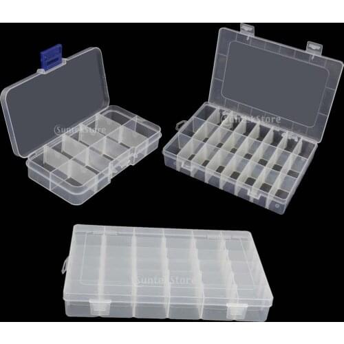 14/24/36 Plastic Organizer Storage Box Trinkets Container Room Practical Case
