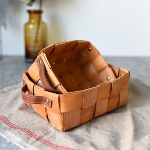 2pcs/set Newest Wooden Garden Basket Wood Garden Trug Fruit Vegetables Basket For Sussex