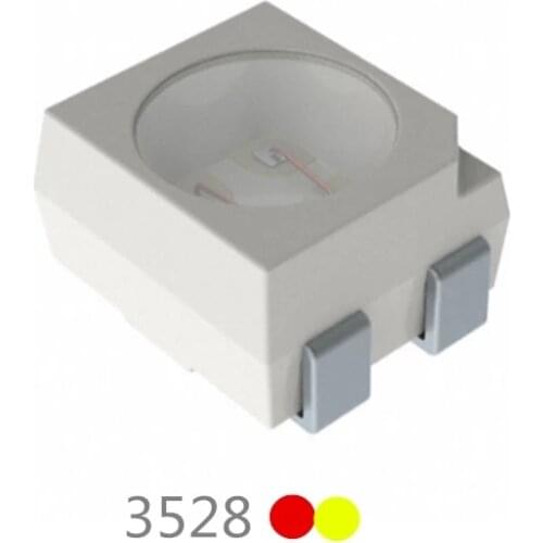 20PCS LAY T67B 3528 Bicolor LED ( Amber Red + Yellow ) Light Beads Plcc-4 2.1V 50mA Reverse Polarity