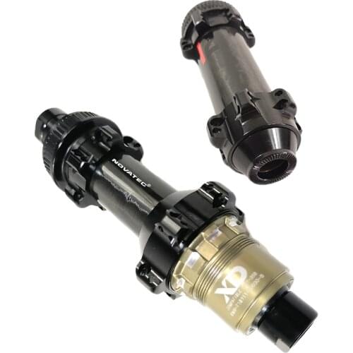 315g/Set Novatec D411CB-CL-B12 D412CB-CL-B12 BOOST Carbon Hub 24H Straight Pull Center Lock 12x110 15x110 12x148 MTB Gravel Disc