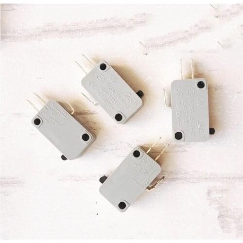 4pcs AC250V/ 10/15A Door Control Switch 3 Pins Micro Switch for Midea Galanz Haier LG Microwave Spare Parts