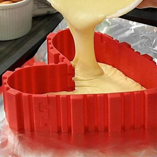 4Pcs/Set Magic Puzzle Silicone Cake Mold Multi Style DIY Bread Create Snakes Shape Pan Pastry Mold Kitchen Baking Pastry Tools