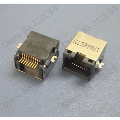 5pcs/lot 8P8C H8.0 SMT LCP RJ45 Jack for Laptop Lan Jack Connector 8-pin