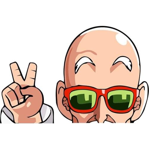 Car Sticker for Master Roshi Peace Peeking Car Windshield Stickers Auto Sticker Laptop Voyeur Decal Car Accessories 15*12cm