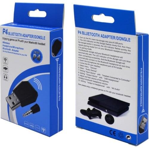 3.5mm Bluetooth 4.0 + EDR USB Dongle Wireless Adapter for PS4 Controller Bluetooth Headset/Headphone/Microphone Accessories