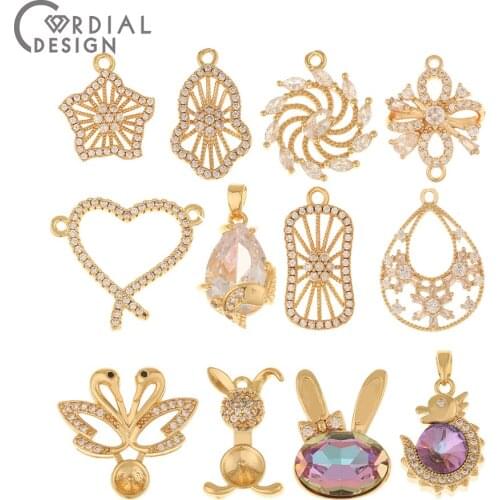 Cordial Design 4Pcs Jewelry Accessories/Animal Shape/DIY Making/Choose/Necklace & Earrings Pendant/Jewelry Findings & Components