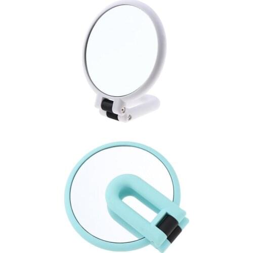 2 Colors 3-in-1 Double Sided Makeup Mirrors, Normal & 15X Magnification, Two Sided Pedestal Folding Cosmetic Vanity Mirrors