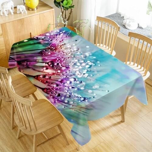 Europe Tablecloth Flower Dustproof Dinner Table Cloth Rectangular Wedding Decoration Table Cover Home Textiles