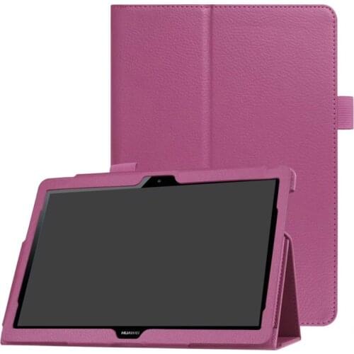 For Huawei Media Pad MediaPad T3 10 AGS-WO9 AGS-L09 9.6 inch Honor Play Pad 2 Cases Leather Smart Texture Tablet Cover