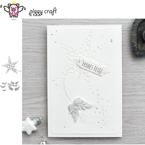 Piggy Craft metal cutting dies cut die mold Wings stars decoration Scrapbook paper craft knife mould blade punch stencils dies