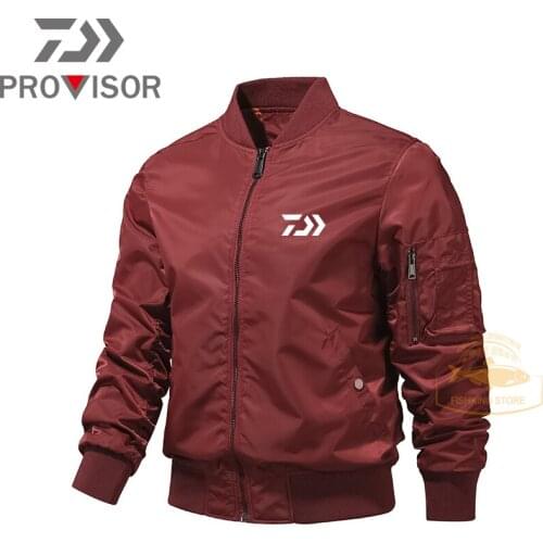 DAIWA Mens Softshell Jacket Autumn Streetwear Tactical Bomber Windbreaker Jackets Men Hooded fishing Windproof Coats daiwa 2021