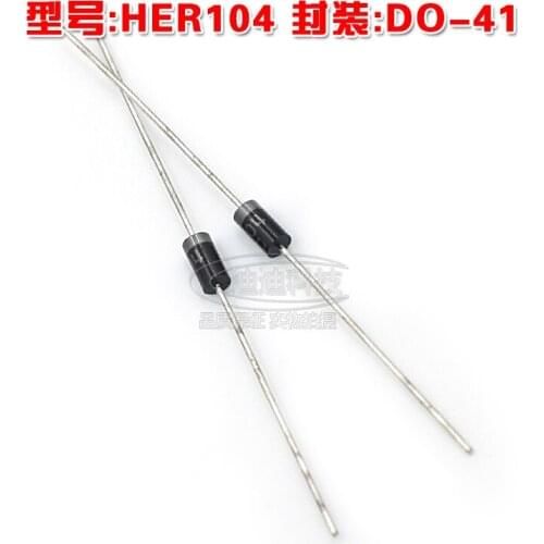 New HER104 DO-41 Fast Recovery Rectifier Diode Output 300V 1A Straight-through